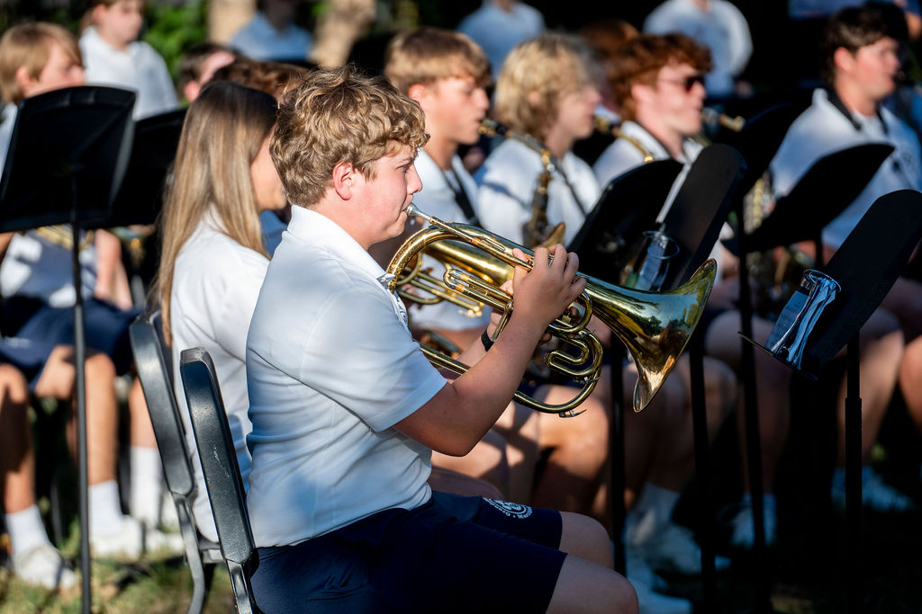 Grandview Band Playing in the park at the Village of Marble Cliff