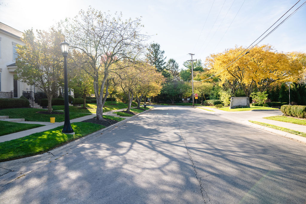 Street view of the Village of Marble Cliff